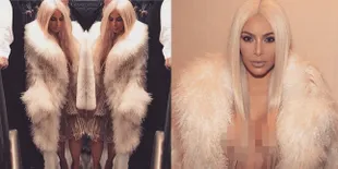 FOTO: Tampil di Yeezy Season 3, Kim Kardashian Ganti Warna Rambut