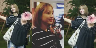 FOTO: Tanpa Make Up, Hani EXID Tetap Cantik Saat Sampai di Bali