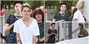 FOTO: Tanpa Pacar, K-Stew Dinner Bareng Kekasih Cara Delevingne