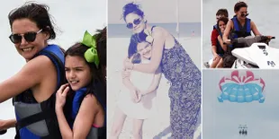 FOTO: Tanpa Tom Cruise, Suri & Katie Holmes Liburan Seru ke Miami