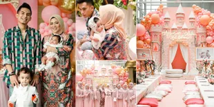 FOTO: Tasyakuran Akikah Bayi Kedua Rachel Vennya, Serba Pink - Dekorasi Bak Istana Disney