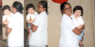 FOTO Tawa Bahagia Taimur Anak Kareena Ketika Jumpa Paparazzi