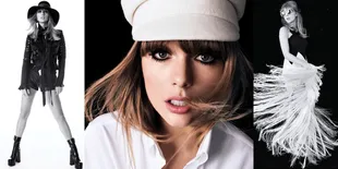 FOTO: Taylor Swift Tampil Ala Gadis Rock n Roll Tahun 70-an