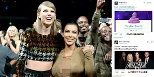 FOTO: Taylor Swift vs Kim Kardashian, Meme Mereka Bikin Ngakak!