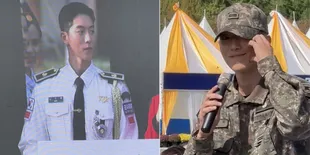 Foto Terbaru Nam Joo Hyuk Jadi MC Acara Militer, Wamil Berasa Lagi Fan Meeting