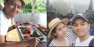 FOTO: Tetap di Candi Borobudur, Honeymoon Romantis Vicky Shu 