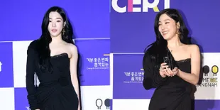 Foto Tiffany Young Jadi MC di Festival Gangnam, Cantik dengan Gaun Belahan Tinggi