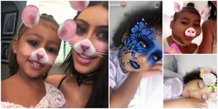 FOTO: Tikus-Babi, Lucunya North West Saat Pakai Filter Snapchat