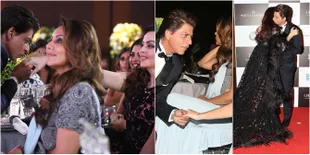 FOTO Tingkah Nakal SRK, Berani Cium Perempuan Lain di Depan Gauri
