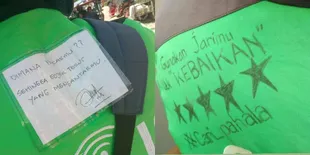 FOTO: Tulisan Unik Driver Ojol Ini Bikin Haru-Salah Tingkah