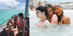 FOTO: Ultah Ke-19, Kylie Jenner Pilih Berbikini di Pantai Eksotis