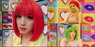 FOTO: Warna-Warni Rambut Angel Karamoy, Cantik Bak Katy Perry!