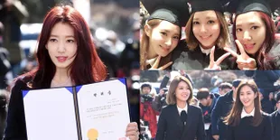 FOTO: Wisuda Park Shin Hye, Sooyoung, & Yuri SNSD, Bikin Bangga!
