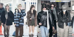 Gadis-Gadis HYBE di Incheon Berangkat ke Jakarta Buat GDA, LE SSERAFIM Fashionable - NewJeans Gemesin Banget