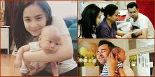 Galeri Foto Baby Rafathar Saat Dibotakin, Pinter Nggak Nangis!