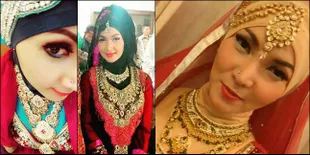 Galeri Kaftan Mewah Roro Fitria, Tetap Bergelimang Emas Permata