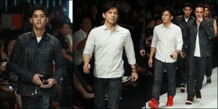 Gantengnya Ariel dan Al di Jakarta Fashion Week 2013