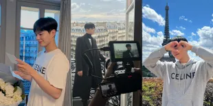 Gantengnya Bikin Sayang, Potret Park Bo Gum Selama di Paris untuk Event Fashion Show Celine - Sempat Mampir ke Menara Eiffel