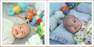 Tawa Lepas Bayi Alyssa Soebandono, Ganteng dan Bikin Gemas!