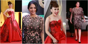 Gaun Cantik Nagita VS Ayu Ting Ting di Red Carpet, Siapa Terkece?