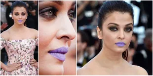 Lipstik Ungu, Biang Keladi Aishwarya Gagal Cantik Lagi di Cannes