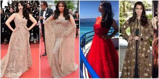 Gaun-Gaun Indah Aishwarya di Cannes, Sempat Ternoda Perut Buncit
