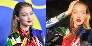 Gaya 80-an, Gigi Hadid Tampil Colorful Saat Hadiri Event Fashion!