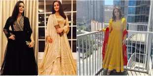 Gaya Preity Zinta Dengan Pakaian Tradisional India, Cantik