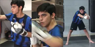 Gaya Ciccio Manassero Saat Latihan Boxing, Makin Macho Badai!