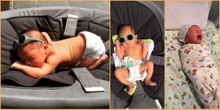 Gaya Gaul Baby Rafathar Saat Berjemur, Pakai Kacamata Hitam Unyu!