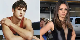 Gaya Gokil Ashton Kutcher dan Mila Kunis Saat Makan