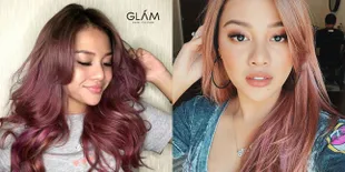 Gaya Kece Aurel Hermansyah Dengan Rambut Warna Hot Pink Champagne