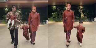Gaya Kondangan Keluarga Atta Halilintar dan Aurel Hermansyah, Ameena & Azura Fitting Baju Dulu
