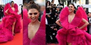 Gaya 'Nakal' Deepika Padukone di Red Carpet Cannes 2018, Seru!