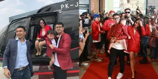 Gemas, Usai Datang Naik Helikopter Rafathar Tidur di Red Carpet