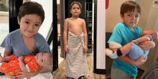Genap 8 Tahun, 8 Potret El Barack Putra Sulung Jessica Iskandar yang Makin Ganteng - si Kakak Jago Momong dan Gendong Baby Don
