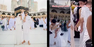 Gendong Anak Sambil Umrah, Potret Rey Mbayang Cium Perut Dinda Hauw yang Jadi Sorotan - Baby Shaka Bakal Punya Adek?