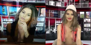 Greta Hoxha, Presenter Cantik Yang Umbar Aset Pribadi Saat Siaran