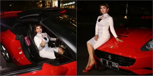 Habis Bermasalah, Roro Fitria Pamerkan Ferrari Dengan Plat Cantik