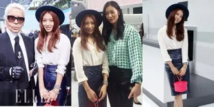 Hadiri Pameran Fashion, Park Shin Hye Tampil Modis & Hits Banget