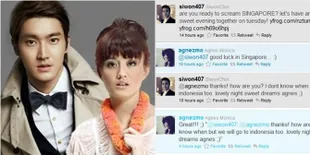 Halu Pada Masanya, Interaksi Choi Siwon dan Agnez Mo di Twitter Dulu yang Bikin Keduanya Didoakan Jodoh