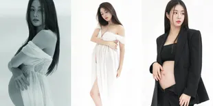 Hamil Anak Kedua, 10 Potret Maternity Shoot Kang Sora - Aura Bumil Terpancar Saat Pamer Baby Bump