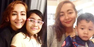 Hangat & Mengharukan, Temu Kangen Dewi Rezer Bersama 2 Buah Hati