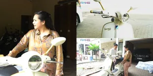 Harganya Setara Mobil, 8 Potret Penampakan Vespa Christian Dior Milik Nagita Slavina - Hadiah Mewah Dari Raffi Ahmad