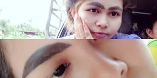 Hasil Sulam Alis Cewek Ini Malah Terlihat Mirip Siput Raksasa
