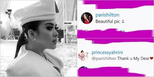 Heboh! Ini Bukti Foto Syahrini Dikomen 'Cantik' Oleh Paris Hilton