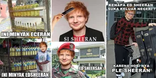 Hebohkan Socmed, Meme-Meme Lucu Ed Sheeran Ini Bikin Ngakak Parah