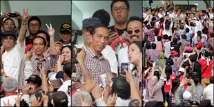 Hebohnya Penonton Konser Salam 2 Jari Saat Melihat Jokowi