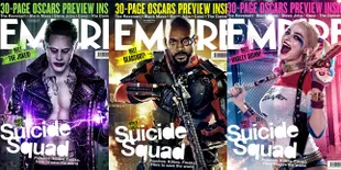 Hot! 4 Penjahat Keren 'SUICIDE SQUAD' Nampang Jadi Cover Majalah