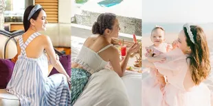 Hot Mom! Foto-Foto Shandy Aulia Pamerkan Pundak dan Punggungnya Berpose Membelakangi Kamera
